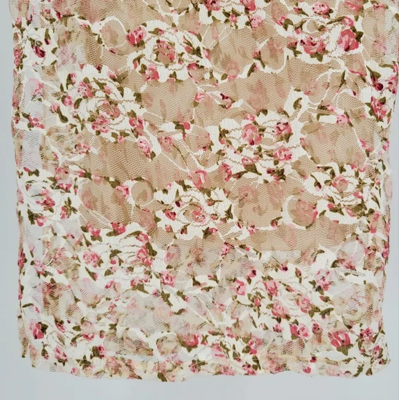 SAGE THE LABEL Four Letters Floral Lace Midi Dress Cream - Picture 14 of 16